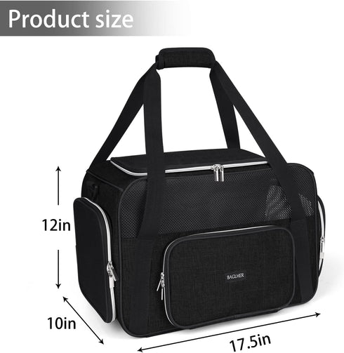 BAGLHER Pet Travel Carrier, Cat Carriers Dog Carrier for Small Medium Cats Dogs Puppies, Airline Approved Small Dog