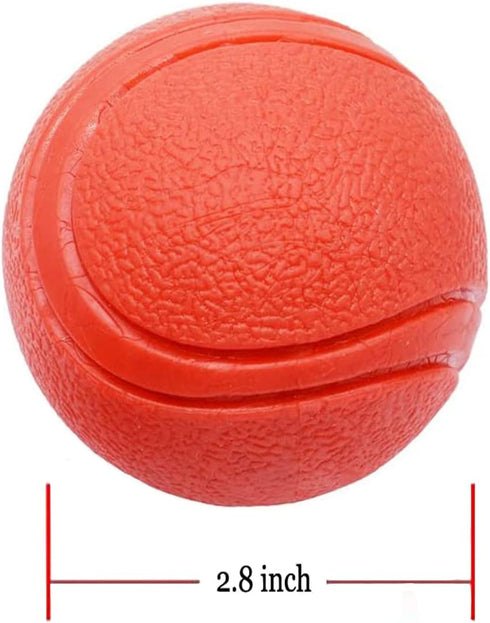GaesQae Hard Rubber Balls for Dogs, Indestructible Bouncy Ball for Dog Training