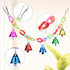 Hypeety Hamster Parrot Hanging Ladder Bridge Cage Swing, Acrylic Chew Perch with Metal Bell