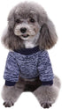 Jecikelon Soft Dog Sweater, Winter Puppy Sweaters, Warm Outfit for Small Dogs, XXS, XS, Navy Blue, Cat Apparel