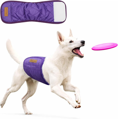 Washable Reusable Dog Diaper, Belly Bands for Male Dogs, Quilted Ultra-Absorbent Leak-Proof
