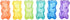 Gnawsome Squeaker Gummy Bear- Small 3"
