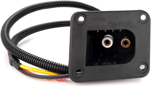 Roykaw Powerwise Charger Receptacle with Harness for EZGO Golf Cart, Medalist & TXT DCS/PDS, Item # 73051-G29