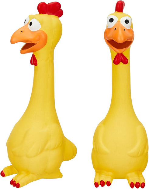 Hungdao 1 Pcs Horse Toys Latex Squeaky Squeeze Chicken Squeak Turkey Balls