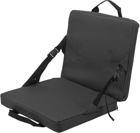 Agatige Folding Chair Cushion, Portable Soft Stadium Seat Bleacher Seats Stadium Cushions with Backrest for Sports