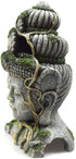 Hamiledyi Buddha Head Statue Aquarium Decorations, Resin Fish Hideout Betta Cave for Large Fish Tank