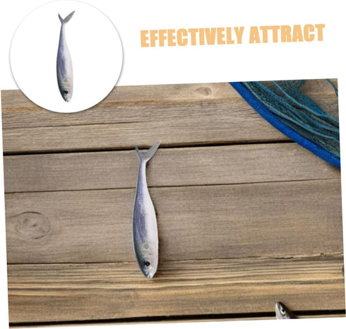 3D SUPVOX Soft Bionic Fishing Lures Pair, Lifelike Swimbait PVC Material, Saltwater and Freshwater Artificial Fishing