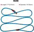 7Ft Slip Lead Dog Leash for Small Dogs, Lightweight Nylon Rope Leash, No Pull Small Puppy Training Leash, Blue