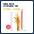 (30-Pack) 100% Nail-Free Chicken Feet Dog Chews, | Natural Single-Ingredient Treats, Rawhide-Free, Long-Lasting, Rich