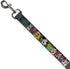 Buckle-Down Pet Leash - Mini Minnie Fashion Poses/Polka Dot Black/White/Multi Color - 6 Feet Long - 1" Wide
