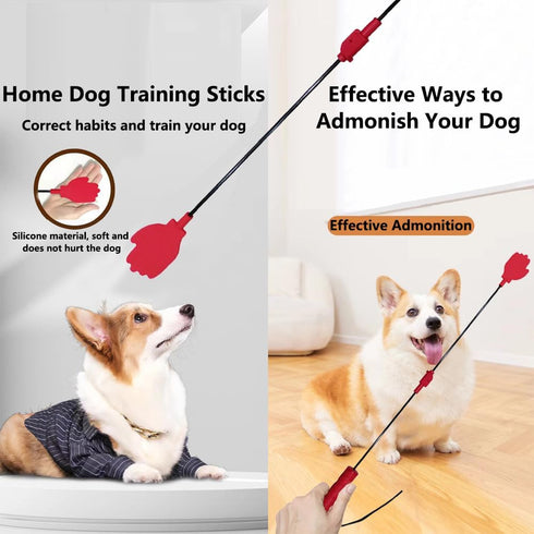 Collapsible Portable Dog Training Stick: Durable Silicone Whip with Anti-Slip Handle for Indoor and Outdoor Training