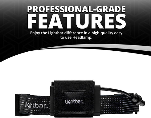 LED Headlamp, 300 to 500 Lumens, Spot Light Mode and Red Light Modes for Camping, Running, Biking