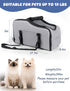 Roetelo Backpack 12 lbs Dog Car Seat for Small Dogs, Portable Center Console Dog Car Seat, Pet Travel with Safe
