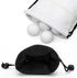 Golf Valuables Pouch, Leather Tee Pouch with Drawstring Closure, Portable Golf Accessories