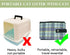 Collapsible Portable Cat Litter Box, Foldable Travel Litter Box, Waterproof, Standard Carrier Blue