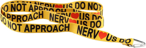 JXGZSO Do Not Approach Nervous Yellow Dog Lead, Shy Rescue Dog Gift (Not Approach Nervous DL)