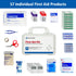 First Aid Only 6060 All-Purpose Emergency First Aid Kit, 10-Person, 57 Pieces for Home, Worksite, Car