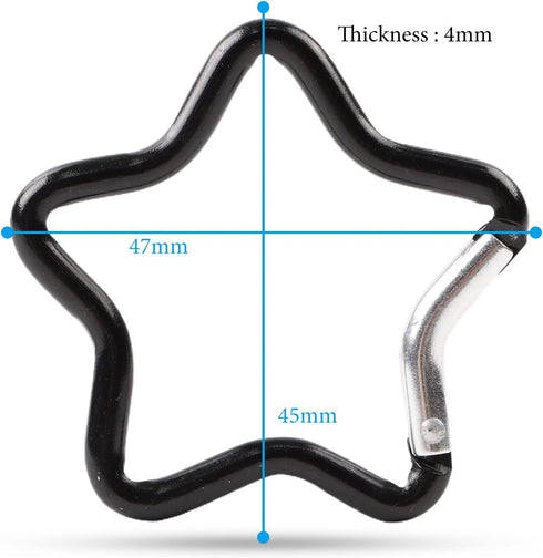 OMUKY Multicolor Carabiners Hook Clips, Camping Accessories Buckle for Outdoor Hiking and Traveling