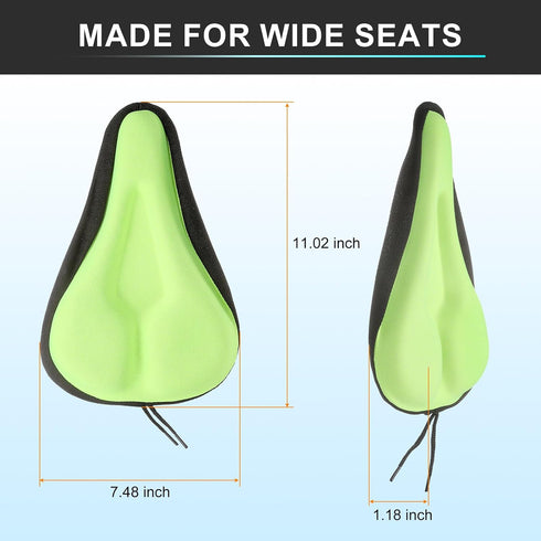 HARFINGTON Bike Seat Cover Bicycle Saddle Cushion with Large Comfortable Gel Padded Oversized Paddle for Men Women