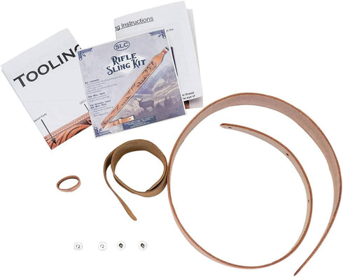 DIY Leather Rifle Sling Kit with Adjustable Strap