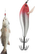 Generic Squid Jigs Saltwater - Glow Artificial Octopus Cuttlefish Baits with Hooks | Fish Lures - for Saltwater