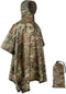 WINWAY Military Style Poncho - Multi Use Rip-Stop Camouflage Raincoat
