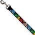 Buckle-Down Pet Leash - 5-Marvel Characters Black - 4 Feet Long - 1" Wide