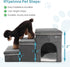 Foldable Pet Stairs for Beds & Sofas - Non-Slip Dog Steps with Storage for Small to Medium Dogs & Cats, 120 lbs Support