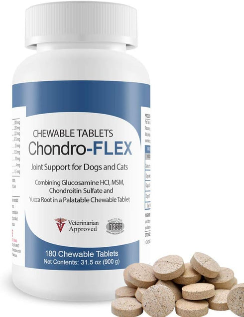 Chondro-Flex, Powerful Joint Care Formula for Dogs and Cats, 180 Chewable Tablets