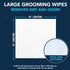 NOVEHA Dog Wipes, Odor Eliminating Grooming Wipes for Paws, Body, and Butt - 120 Counts, Plant-Based