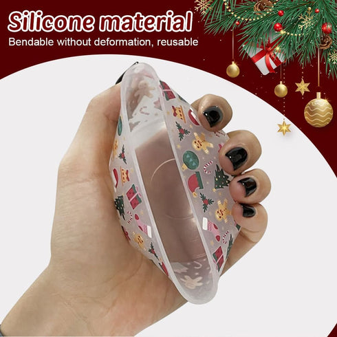 2PCS 12oz-40oz MiOYOOW Christmas Silicone Boot, Anti-Slip Cup Bottom Cover Heat Insulation Water Bottle Sleeve for Cups