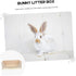 Chinchillas SUPVOX Rabbit Litter Box Large Drawer Style Toilet for Rabbits Guinea Pigs and Easy Clean Portable PET
