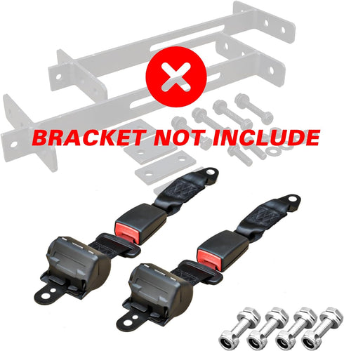 Golf Cart Seat Belts, 2 Pack Retractable Kit, Compatible with EZGO, Yamaha, Club Car DS Precedent
