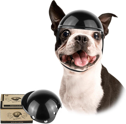 Enjoying Dog Helmet for Medium Dogs - Motorcycle Doggie Helmets for Small to Medium Breeds, Adjustable
