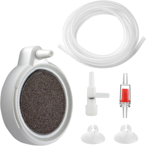 2 Inch Nano Fish Tank Air Stone, Ultra-High Dissolved Oxygen Diffuser for 2-30 Gallon Hydroponics