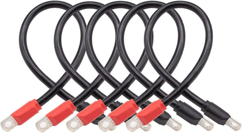 Golf Cart Battery Cable Set for Club Car DS 1995-Up, 48 Volt 4 Gauge (Set of 5)