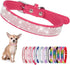 Rhinestone Dog Collar for Small Dogs, Bling Diamond Fancy Crystal Glitter Pet Puppy Collars for XXS XS Small Medium