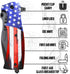 Grand Way Spring Assisted Pocket Knife, American Flag Tactical Knife for Men and Boys, Folding Knife