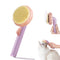 Cat Grooming Brush, Dog Brush for Shedding, Self Cleaning Slicker Brush for Cats and Dogs, Orange and Pink