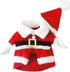 NACOCO Pet Christmas Costumes Dog Suit with Cap, Santa Claus Suit for Dogs and Cats (Red, XL)
