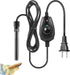 HITOP 35W Super Mini Adjustable Aquarium Heater for Small Fish Tank 4-10 Gallons with External Controller