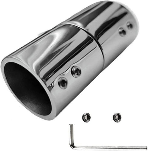 RedSnake Stainless Steel Marine Grade Boat Railing Pipe Connector, Folding Swivel Coupling Tube Fitting