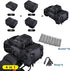 Rhinowalk 30L Motorcycle Tail Bag - Waterproof Motor Pannier Travel Luggage for Motorbike Rear Rack - Black