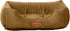 Modern Threads Luxury Dog Bed, Comfortable Tufted Velvet Cushion for Small to Large Dogs, Machine Washable, Caramel