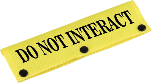 Funny Dog Leash Sleeve, Have Do Not Interact Wrap, Sleeve Pet Birthday Gift (Do Not Interact-YE Sleeve)