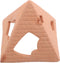 FOMIYES Aquarium Shrimp Breeding Cave and Fish Hiding Shelter Ceramic Pyramid Ornament