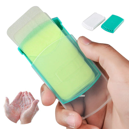 HongyiTime 2 Boxs (100 Sheets) Hand Washing Soap Sheets for Outdoor Travel,Portable Camping
