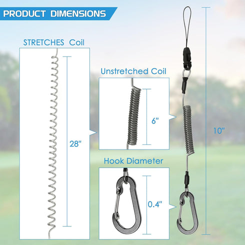 Rangefinder Tether for Hunting, Retractable Lanyard Cord for Laser Rangefinder