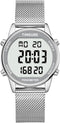 Women's Stylish Step Counter Pedometer Watch with Stainless Steel Bracelet, No App or Charging Needed - TU-2401