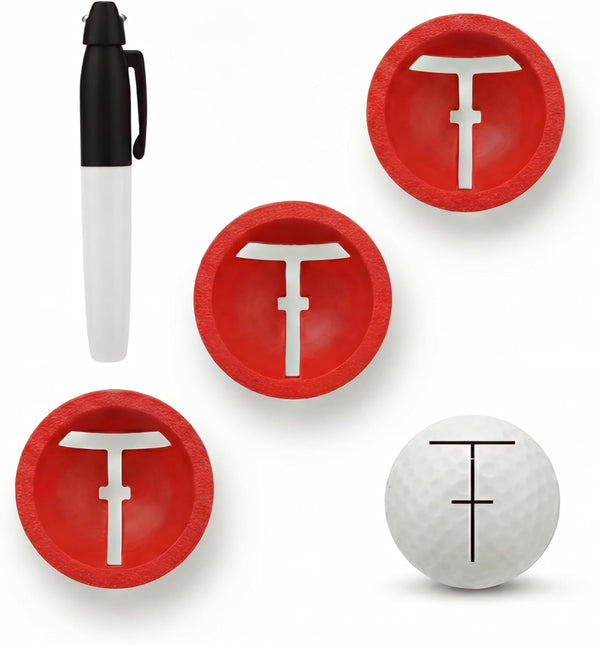AIUAIP Golf Ball Line Marker: 3 Pack Golf Alignment Tool with Marking Pen